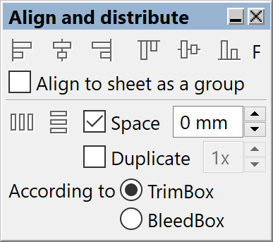 Align and distribute