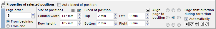 Imposition Info palette