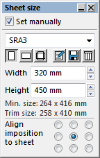 Sheet size
