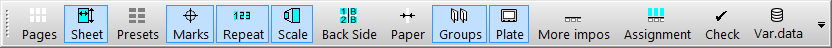 Palette toolbar