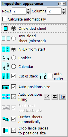 Imposition appearance